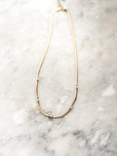 Load image into Gallery viewer, The Herringbone and Diamond Necklace
