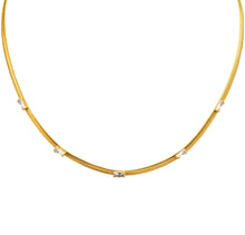 Load image into Gallery viewer, The Herringbone and Diamond Necklace
