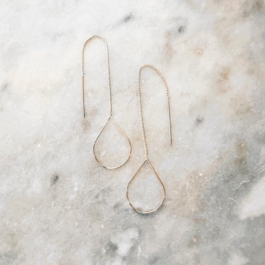 The Teardrop Threader Earrings