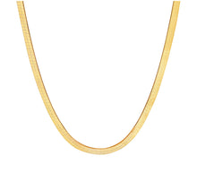 Load image into Gallery viewer, The Gold Herringbone Chain Necklace
