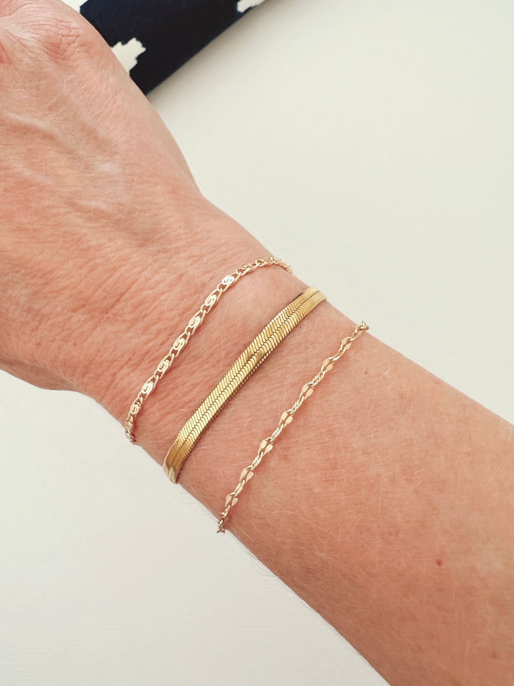 Gold Filled Minimalist Chain Bracelets