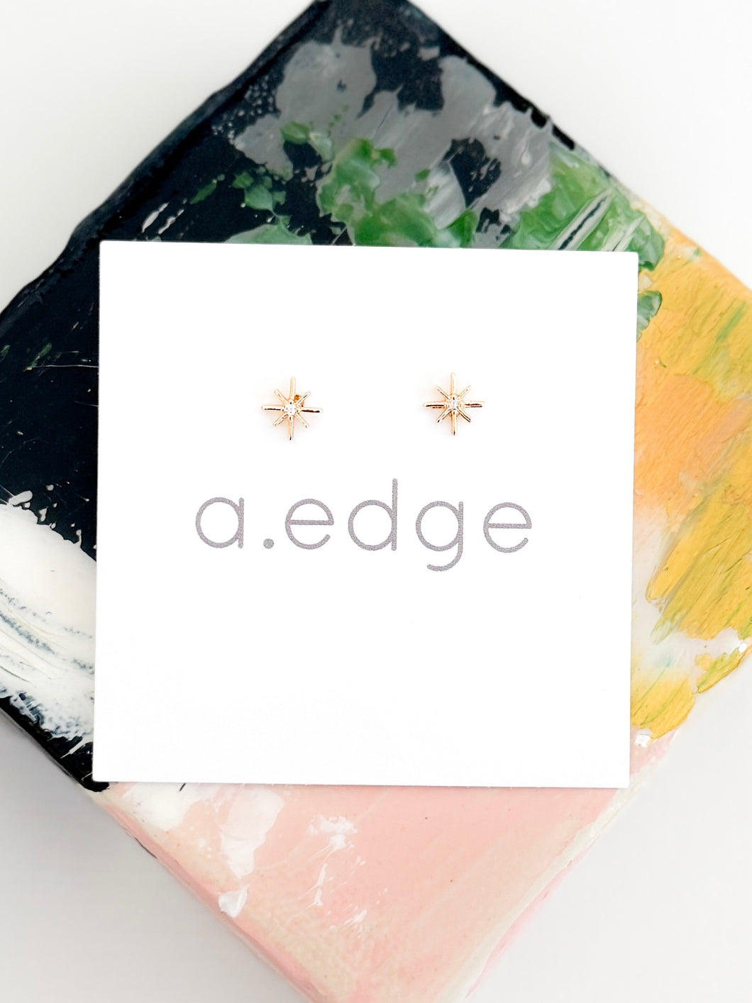 The Diamond Starburst Mini Stud Earrings