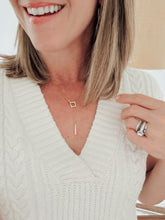 Load image into Gallery viewer, The Double Square Lariat Necklace

