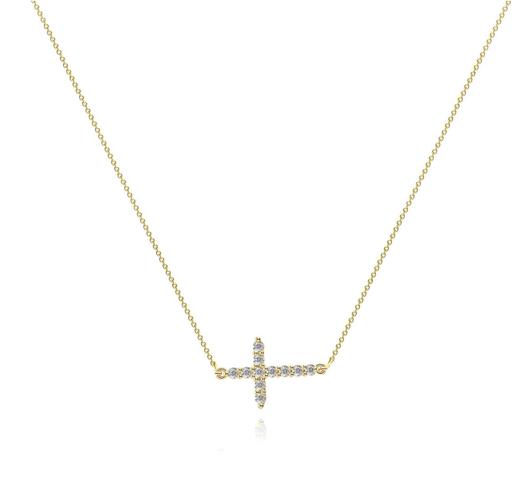 The Diamond Cross Connector Necklace