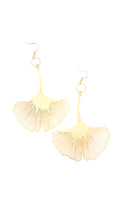 Load image into Gallery viewer, The Brass Ginkgo Leaf Earrings
