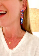 Load image into Gallery viewer, The Red, White &amp; Blue Bar Earrings
