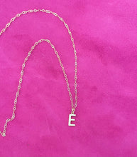 Load image into Gallery viewer, The Block Initial Necklace
