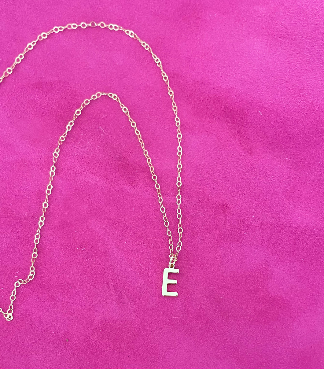 The Block Initial Necklace