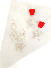 Load image into Gallery viewer, The White Star Earrings
