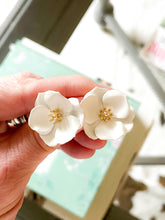 Load image into Gallery viewer, Small Floral Statement Stud Earrings
